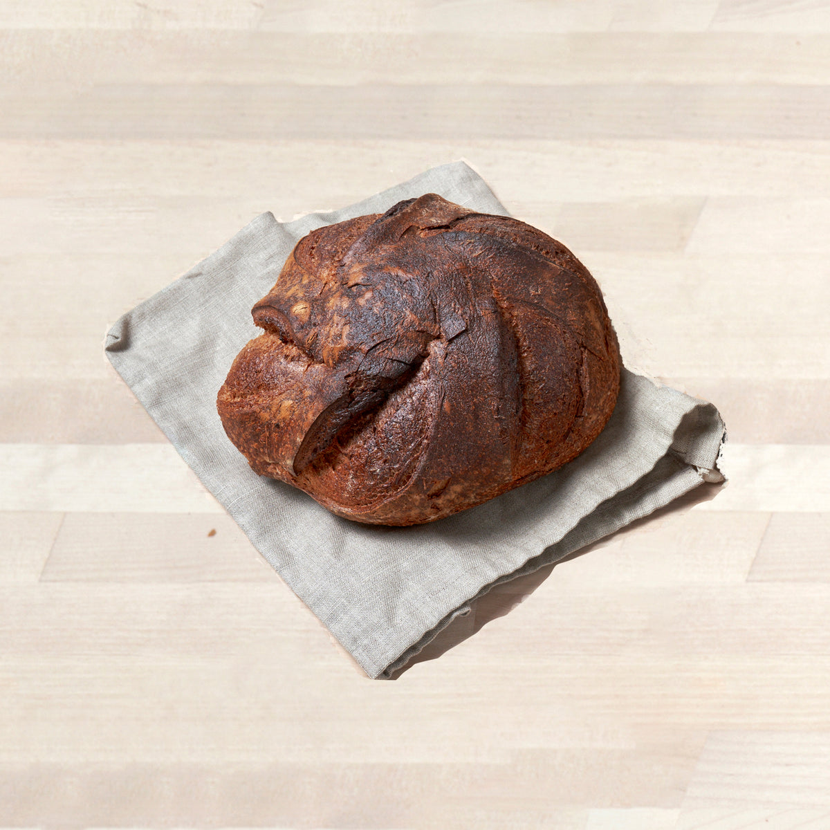 Striped Linen Baguette Bag. Zero Waste Bread Bag for Bread Storage